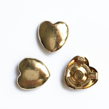 Silver Brass Heart Rivets for Leathercrafts