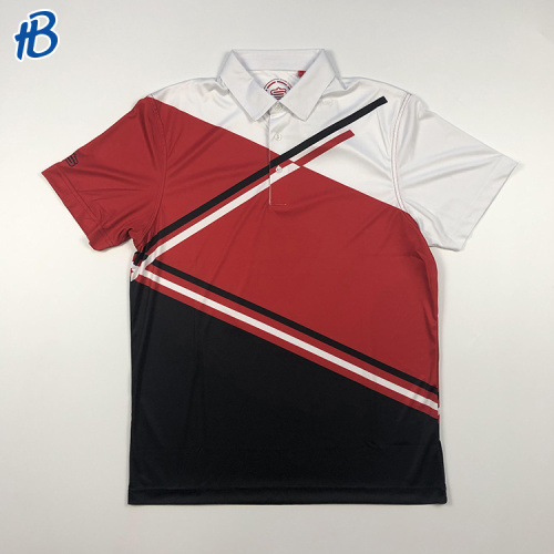 맞춤형 흰색 빨간색 흑인 남성 디자인 폴로 셔츠