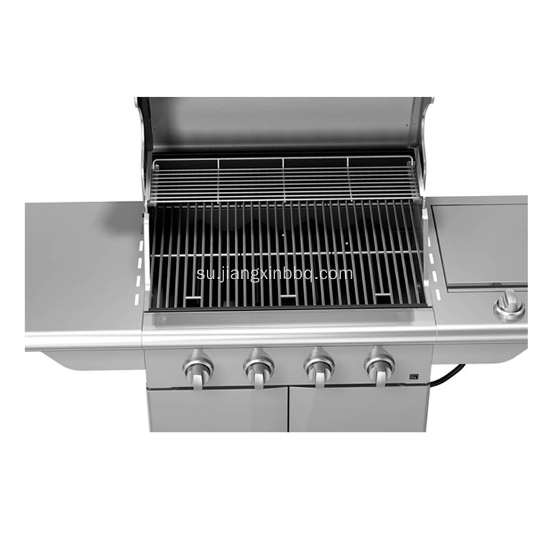 Stainless Steel Propana Gas BBQ Jeung 4 Burners