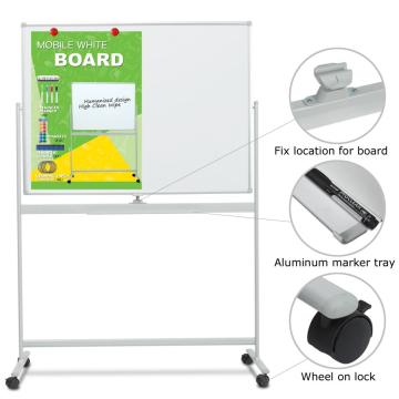 movable double sided magnetic whiteboard with stand
