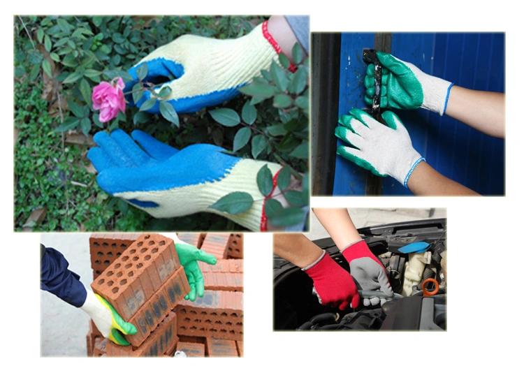 Latex Coated Labor Safety Products Work Gloves Ce 3232