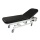 Soft black medical examination bed