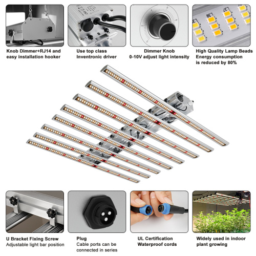 Phlizon 640W Samsung Spectrum Grow Bar