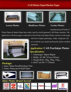 55GSM PLOTTER PAPER IN ROLL