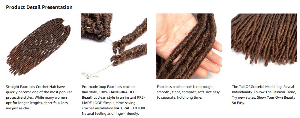 cheap soft dread lock synthetic braiding hair dreadlocks faux locs crochet braids Crochet Braids Hair Extensions