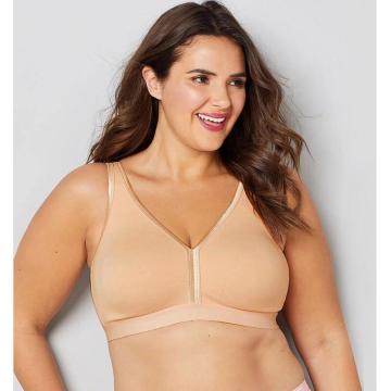 Op voorraad plus size beugelloze bh met volledige cup