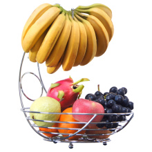 Fruit basket with banana hook