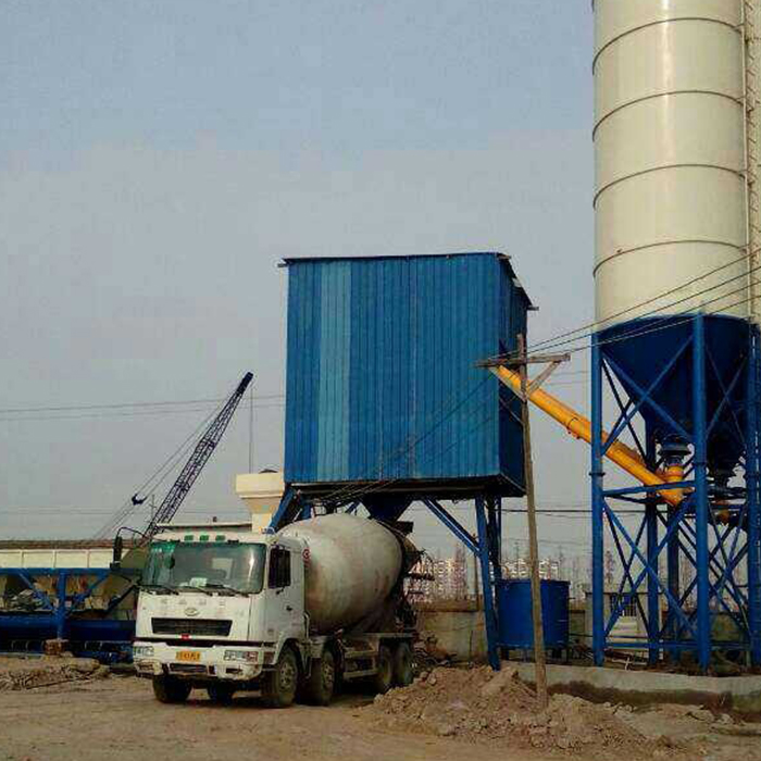 Hopper lift small HZS35 automatic concrete batching plant