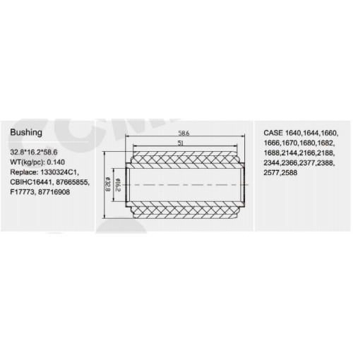 Combine Harvester Silent Block replacement parts