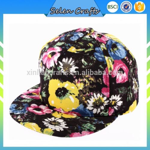 Snapback Cap With Flower Hats Cheap Snapback Cap Promotion Hat