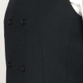 black formal men breasted waistcoat