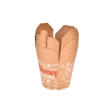 Durable Round-Bottom Paper Noodle Box for Takeaway