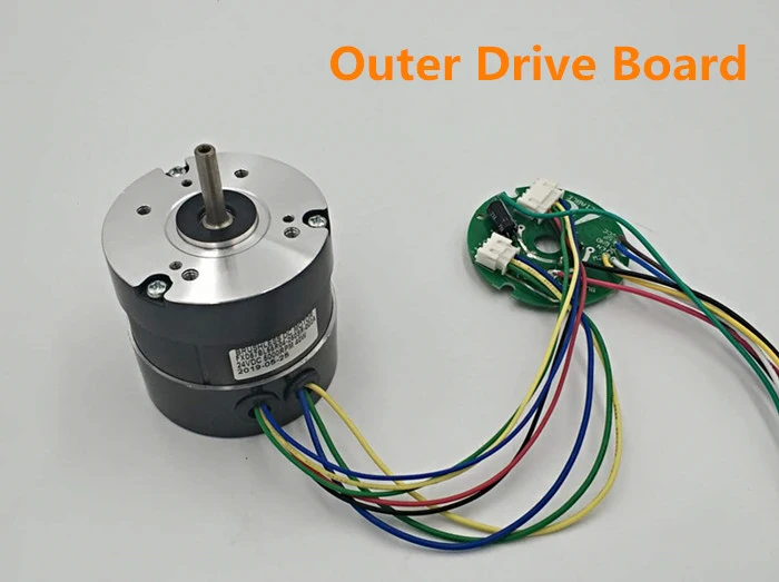 Low Power High Speed NEMA23 Servo DC Brushless Motor with Outer Drive Board