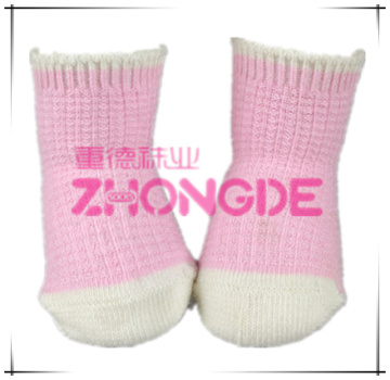 double needle baby sock, OEM infant sock