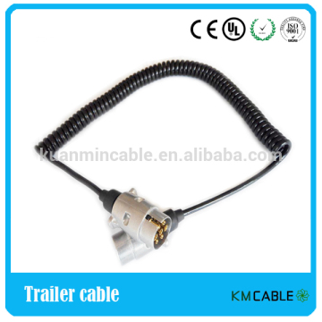 7 way truck extension curly cable