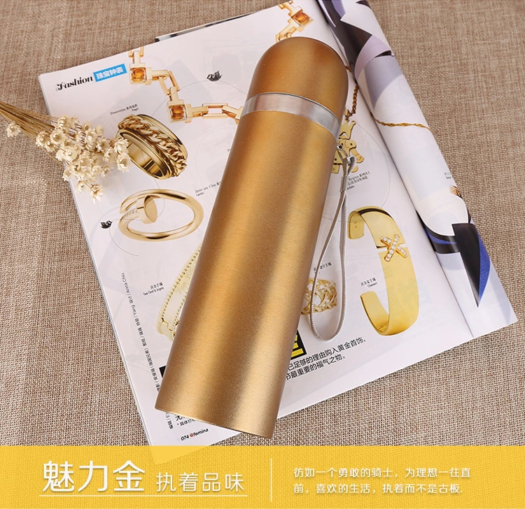 Double Layer Stainless Steel Flask Vacuum Water Bottle 500ml, Customized Logo