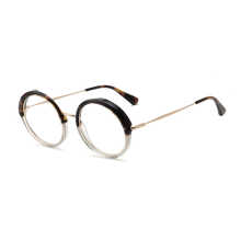 OEM Trendy Female Nice Round Fashion Classic Custom Frame Eyewear