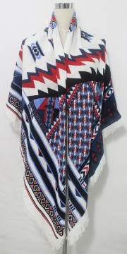 Wide printing winter stole winter pashmina shawl scarf