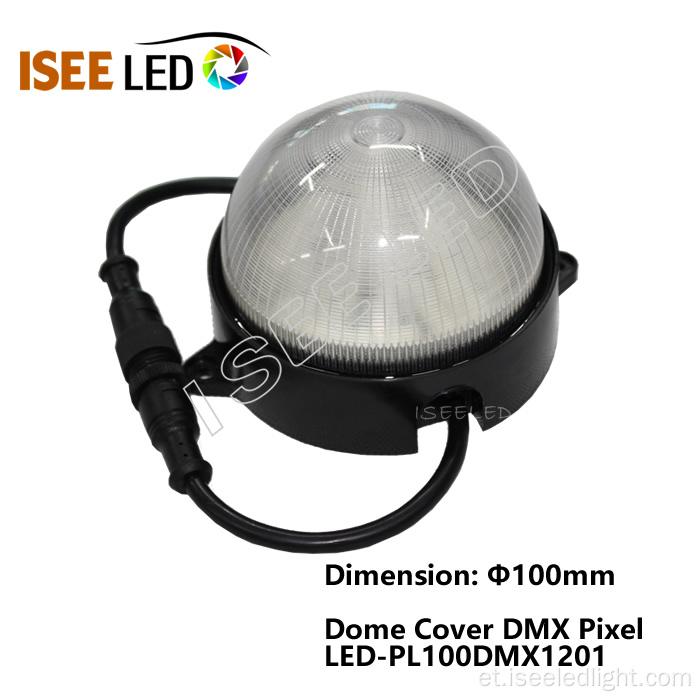 Ümmargune kuppel LED -Pixel Dot Light DMX -juhtimine