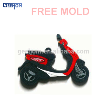 3d motorcycle rubber keyring