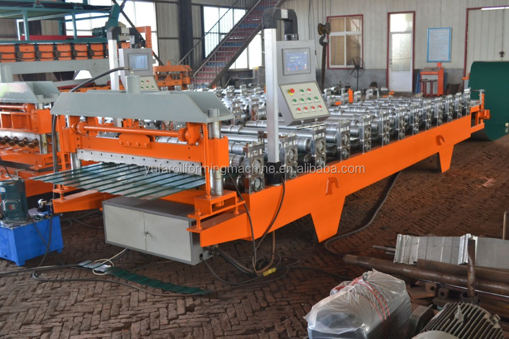 sales Service Provided step glazed steel profile roll forming machine for serbia