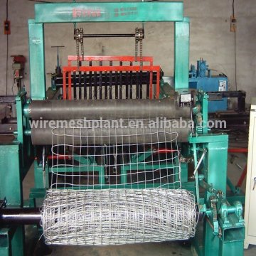 automatic galvanized longitude latitude mesh weaving machine