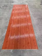 Reddish Brown Bark Pattern Metal Carved Board Exterior Wall Insulation Decorative Board