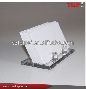 Clear plastic Card Holder name card stand card holder/pen stand acrylic name card display stand business card display stand