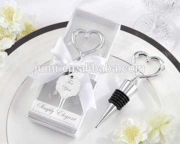 Chrome Heart Bottle Stopper Bridal Shower Favors