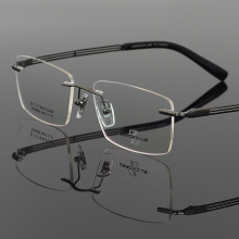 Pure Titanium Man Rimless Spectacle Frames