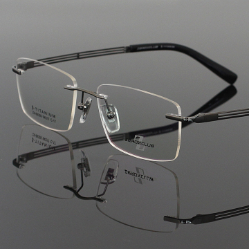 Pure Titanium Man Rimless Spectacle Frames