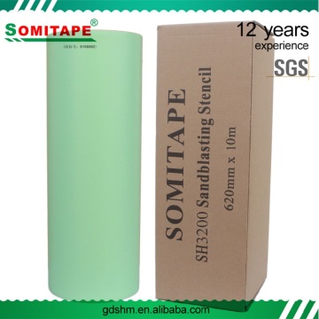 SOMITAPE SH3200 Visiable Sandblasting Vinyl/Sandblasting Stencil/Film for Sandblasting