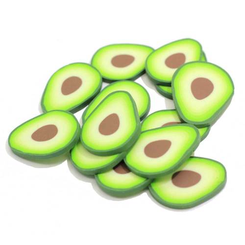 Simulatie Re-ment Vruchten Avocado Plakjes Polymeer Klei Vulmateriaal Ambachten Voor Telefoon Shell Decor Diy Accessoires Klei Decor