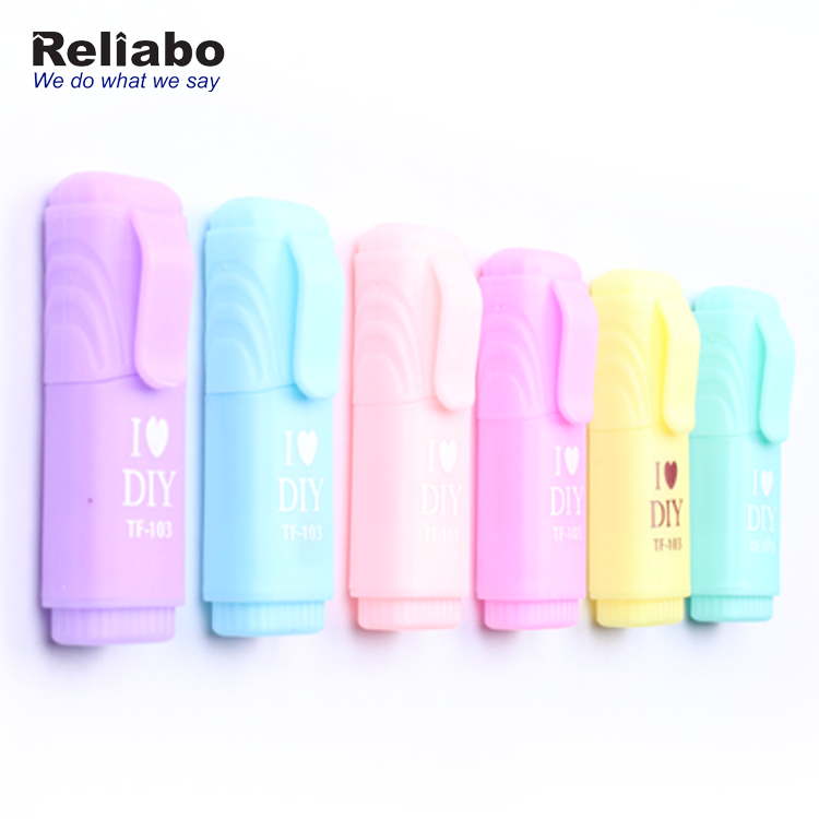 Reliabo Bulk Wholesale Custom Printed Logo Plastic Highlighters Pen