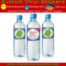 Customized PET water bottle labels