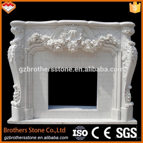 2015 hot sale European style fireplace decorative marble natural stone fireplace