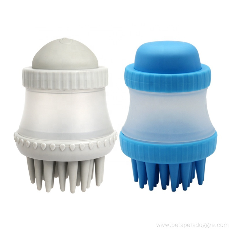 Pet Bath Brush Pet Dog Shampoo Dispenser Brush