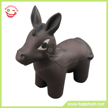 PU Foam Style Soft Lovely Customized Donkey Stress Balls for Children Playing