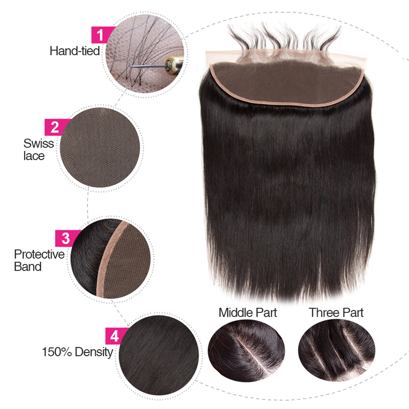 Brazillian Hair Bundles With Lace Frontal Wholesale Cuticle Aligned Raw Hair 100% Unprocessed Mink Virgin Straight Hair