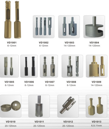 Vacuum brazed diamond core drill