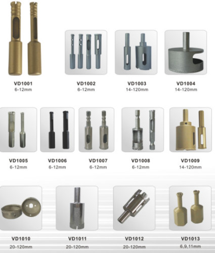 Vacuum brazed diamond core drill