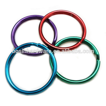 2015 Custom Durable Split Ring Metal Colored Key Ring Split Ring