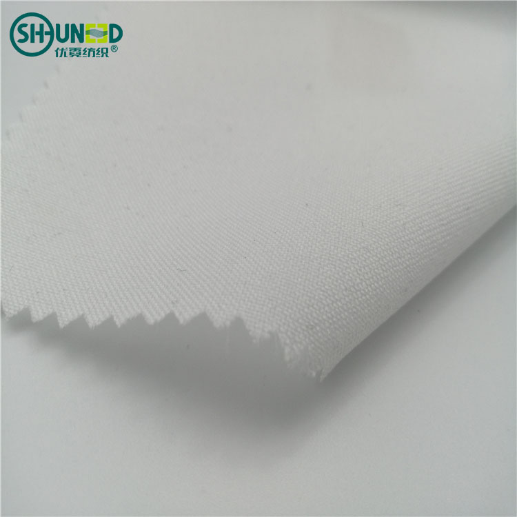 Chinese manufacturer coating fusing fabric plain weaving woven interlining