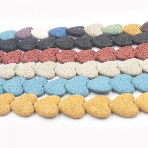 Multi-color fashion love decoration volcanic stone