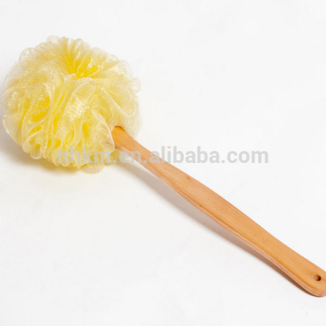 wooden bath brush natural sea sponge for bathing