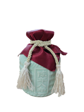 8 year aged wine in a jade bottle