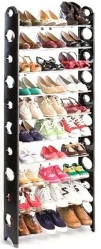 Plastic shoe store shelf
