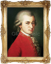 Oil Handmade Painting Portrait of Mozart