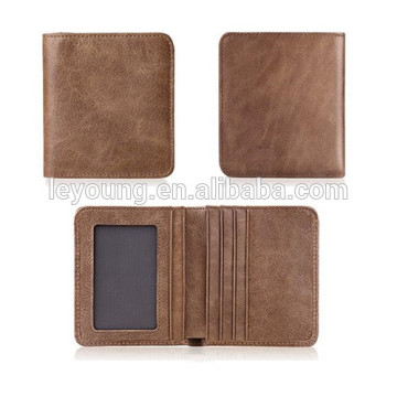 Genuine Leather Samrt Men's Custom Wallet Case