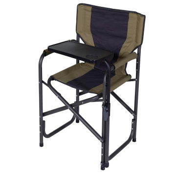 600D polyester seat Camp Chair with swivel table